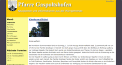 Desktop Screenshot of pfarre-gaspoltshofen.at